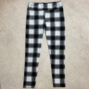 3/$10 💜 Black/White/Gray Plaid Leggings